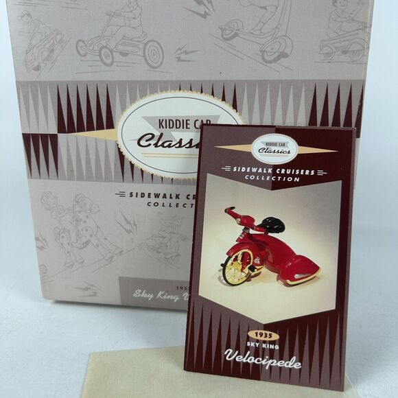 Hallmark Kiddie Car Classics 1935 Sky King Velocipede Sidewalk Cruisers Tricycle - Picture 1 of 7